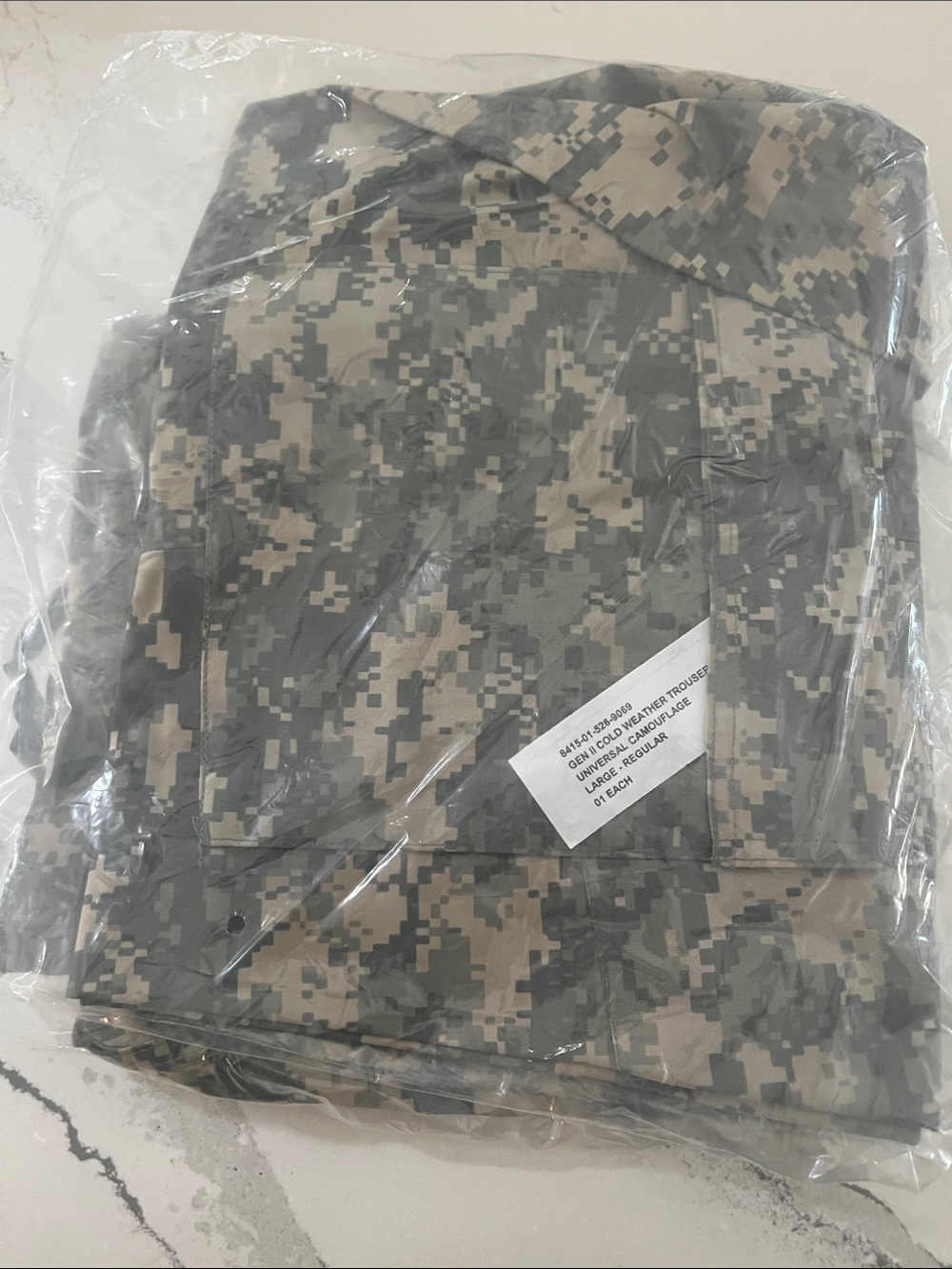 Digital Camouflage Cold Weather Tactical Pants - Grey & Tan